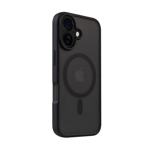 Crong Hybrid Frost MAG Cover - Etui z MagSafe do iPhone 16 (czarny) Crong Hybrid Frost MAG Cover - Etui z MagSafe do iPhone 16 (czarny)