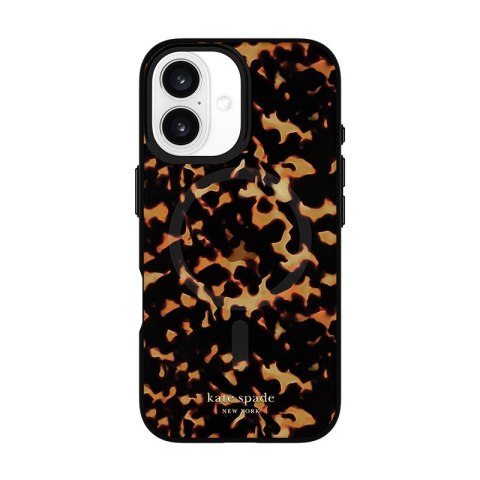 Kate Spade New York Protective MagSafe - Etui iPhone 16 (Tortoise) Kate Spade New York Protective MagSafe - Etui iPhone 16 (Tortoise)