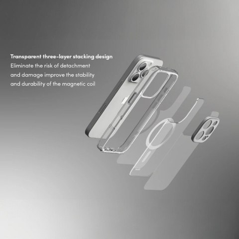 Moshi iGlaze MagSafe - Etui iPhone 16 Pro (Luna Silver) Moshi iGlaze MagSafe - Etui iPhone 16 Pro (Luna Silver)