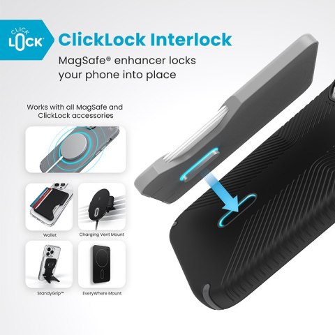 Speck Presidio2 Grip ClickLock & MagSafe - Etui iPhone 16 Pro (Black / Slate Grey / White) Speck Presidio2 Grip ClickLock & MagSafe - Etui iPhone 16 Pro (Black / Slate Grey / White)