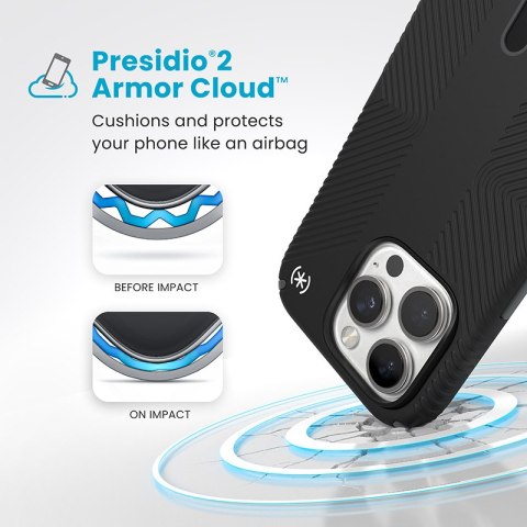 Speck Presidio2 Grip ClickLock & MagSafe - Etui iPhone 16 Pro (Black / Slate Grey / White) Speck Presidio2 Grip ClickLock & MagSafe - Etui iPhone 16 Pro (Black / Slate Grey / White)