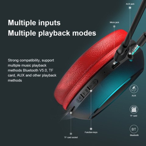 WEKOME M8 - Bezprzewodowe słuchawki nauszne Bluetooth V5.0 (Czarny) WEKOME M8 - Bezprzewodowe słuchawki nauszne Bluetooth V5.0 (Czarny)