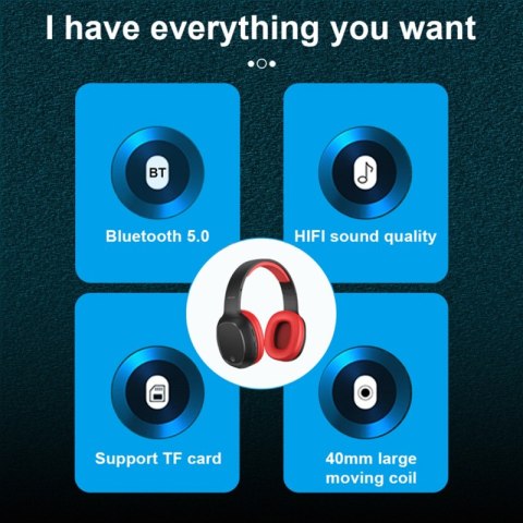 WEKOME M8 - Bezprzewodowe słuchawki nauszne Bluetooth V5.0 (Czarny) WEKOME M8 - Bezprzewodowe słuchawki nauszne Bluetooth V5.0 (Czarny)