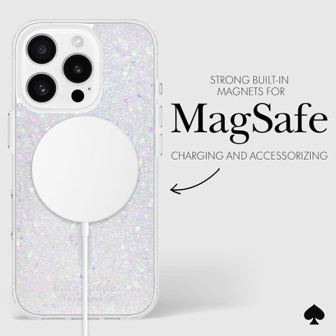 Kate Spade New York Protective MagSafe - Etui iPhone 16 Pro (Chunky Glitter) Kate Spade New York Protective MagSafe - Etui iPhone 16 Pro (Chunky Glitter)