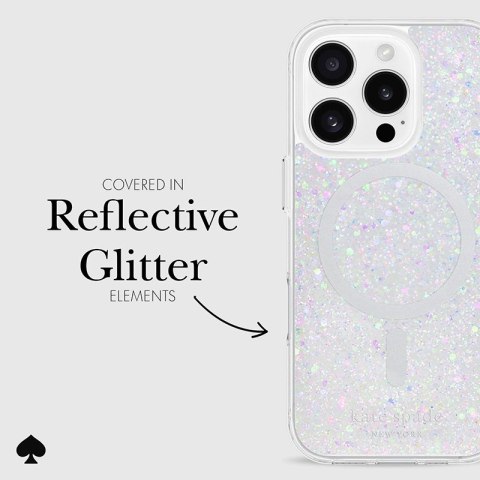Kate Spade New York Protective MagSafe - Etui iPhone 16 Pro (Chunky Glitter) Kate Spade New York Protective MagSafe - Etui iPhone 16 Pro (Chunky Glitter)