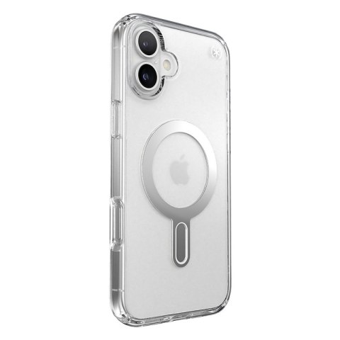 Speck Presidio Perfect-Clear ClickLock & MagSafe - Etui iPhone 16 Plus (Clear / Chrome Finish / Serene Silver) Speck Presidio Perfect-Clear ClickLock & MagSafe - Etui iPhone 16 Plus (Clear / Chrome Finish / Serene Silver)