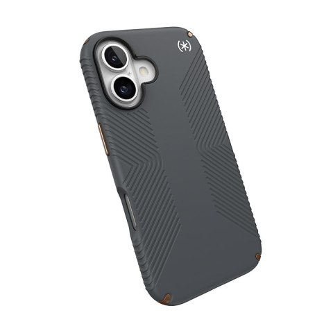 Speck Presidio2 Grip - Etui iPhone 16 (Charcoal Grey / Cool Bronze / White) Speck Presidio2 Grip - Etui iPhone 16 (Charcoal Grey / Cool Bronze / White)