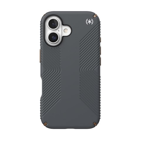 Speck Presidio2 Grip - Etui iPhone 16 (Charcoal Grey / Cool Bronze / White) Speck Presidio2 Grip - Etui iPhone 16 (Charcoal Grey / Cool Bronze / White)