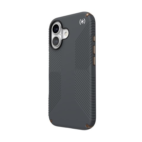 Speck Presidio2 Grip - Etui iPhone 16 (Charcoal Grey / Cool Bronze / White) Speck Presidio2 Grip - Etui iPhone 16 (Charcoal Grey / Cool Bronze / White)