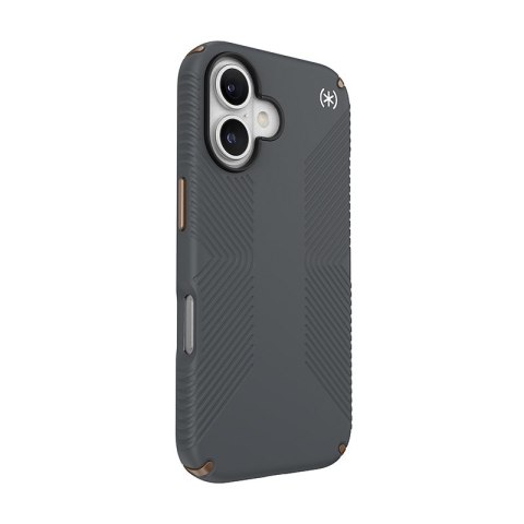 Speck Presidio2 Grip - Etui iPhone 16 (Charcoal Grey / Cool Bronze / White) Speck Presidio2 Grip - Etui iPhone 16 (Charcoal Grey / Cool Bronze / White)