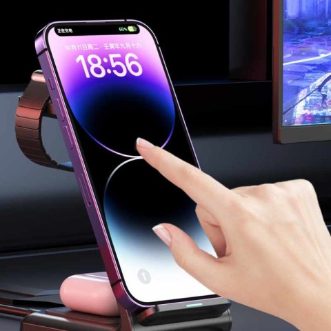 WEKOME WP-U168 Pop Digital Series - Ładowarka bezprzewodowa 3w1 do iPhone, AirPods i Apple Watch (Czarny) WEKOME WP-U168 Pop Digital Series - Ładowarka bezprzewodowa 3w1 do iPhone, AirPods i Apple Watch (Czarny)