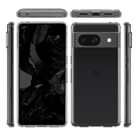 Crong Crystal Shield Cover - Etui Google Pixel 8A (przezroczysty) Crong Crystal Shield Cover - Etui Google Pixel 8A (przezroczysty)