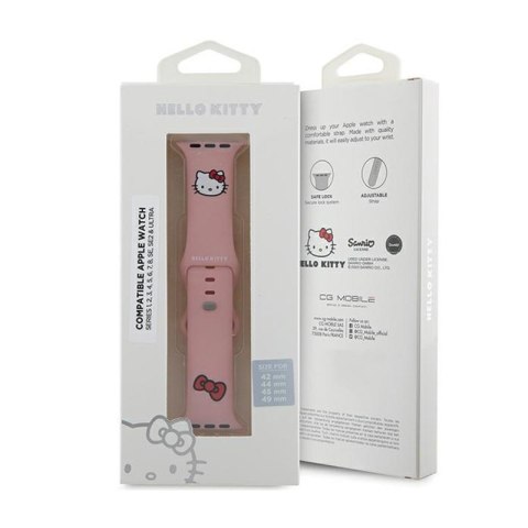 Hello Kitty Silicone Kitty Head - Pasek do Apple Watch 42/44/45/49 mm (różowy) Hello Kitty Silicone Kitty Head - Pasek do Apple Watch 42/44/45/49 mm (różowy)