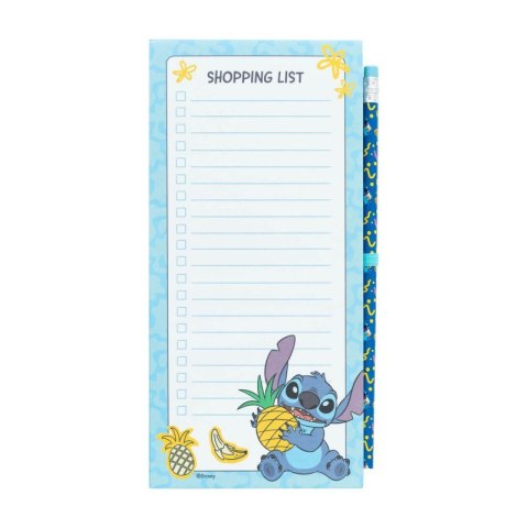 Disney Stitch Tropical - Magnetyczny notatnik / lista zakupów na lodówkę + ołówek (10 x 21 cm) Disney Stitch Tropical - Magnetyczny notatnik / lista zakupów na lodówkę + ołówek (10 x 21 cm)
