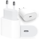 Apple Ładowarka sieciowa oryginalna Apple USB-C typ C 20W szybka MHJE3ZM/A do iPhone adapter kostka Biała