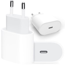 Apple Ładowarka sieciowa oryginalna Apple USB-C typ C 20W szybka MHJE3ZM/A do iPhone adapter kostka Biała