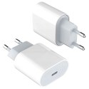 Apple Ładowarka sieciowa oryginalna Apple USB-C typ C 20W szybka MHJE3ZM/A do iPhone adapter kostka Biała