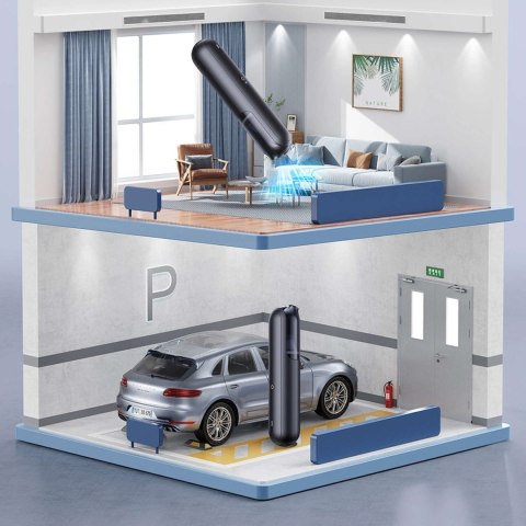 Baseus Odkurzacz samochodowy bezprzewodowy bezworkowy 30W Baseus A0 Pro 4000Pa HEPA USB-C czarny Baseus Odkurzacz samochodowy bezprzewodowy bezworkowy 30W Baseus A0 Pro 4000Pa HEPA USB-C czarny