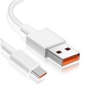 Xiaomi Kabel Xiaomi oryginalny USB - USB-C typ C mocny szybki 120W PD 6A 1M przewód Biały