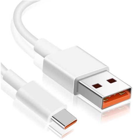 Xiaomi Kabel Xiaomi oryginalny USB - USB-C typ C mocny szybki 120W PD 6A 1M przewód Biały Xiaomi Kabel Xiaomi oryginalny USB - USB-C typ C mocny szybki 120W PD 6A 1M przewód Biały