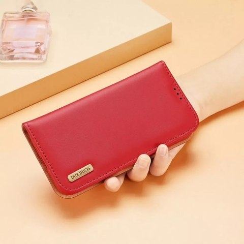 Dux Ducis Etui DUX DUCIS Hivo - skórzane portfelik do Apple iPhone 15 czerwone Dux Ducis Etui DUX DUCIS Hivo - skórzane portfelik do Apple iPhone 15 czerwone
