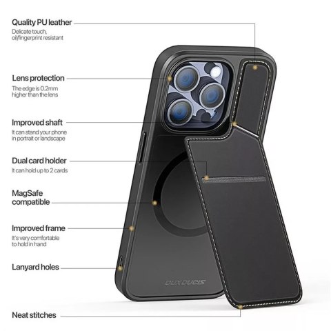 Dux Ducis Etui DUX DUCIS Rafi II Mag - etui back cover z podstawką kompatybilne z MagSafe do iPhone 14 Pro Dux Ducis Etui DUX DUCIS Rafi II Mag - etui back cover z podstawką kompatybilne z MagSafe do iPhone 14 Pro