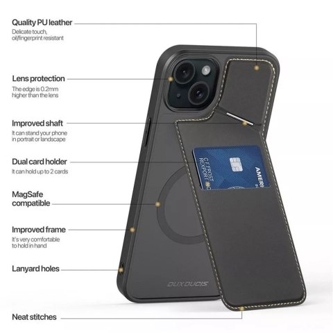 Dux Ducis Etui DUX DUCIS Rafi II Mag - etui back cover z podstawką kompatybilne z MagSafe do iPhone 15 Plus Dux Ducis Etui DUX DUCIS Rafi II Mag - etui back cover z podstawką kompatybilne z MagSafe do iPhone 15 Plus
