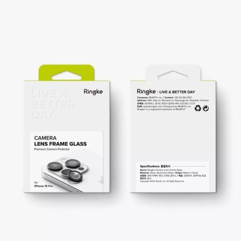 Ringke Osłona aparatu Ringke Camera Frame Protector do Apple iPhone 15 Pro Max Black Ringke Osłona aparatu Ringke Camera Frame Protector do Apple iPhone 15 Pro Max Black
