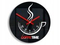MODERN CLOCK ZEGAR ŚCIENNY COFFEE TIME II BLACK