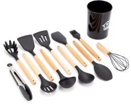 ELITEHOFF ZESTAW 12 PRZYBORÓW KUCHENNYCH W STOJAKU E-6288