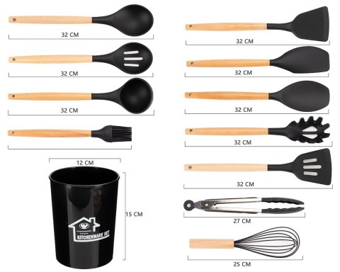 ELITEHOFF ZESTAW 12 PRZYBORÓW KUCHENNYCH W STOJAKU E-6288 ELITEHOFF ZESTAW 12 PRZYBORÓW KUCHENNYCH W STOJAKU E-6288