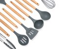 ELITEHOFF ZESTAW 12 PRZYBORÓW KUCHENNYCH W STOJAKU E-6289