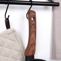 VILDE ZESTAW 3 PATELNI GRANITOWYCH BLACK&WOOD 20/24/28 cm 199011