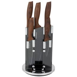 KLAUSBERG ZESTAW 5 KUCHENNYCH NOŻY W STOJAKU KLAUSBERG KB-7615