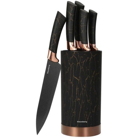 KLAUSBERG ZESTAW 5 NOŻY KUCHENNYCH W STOJAKU KLAUSBERG KB-7799 KLAUSBERG ZESTAW 5 NOŻY KUCHENNYCH W STOJAKU KLAUSBERG KB-7799