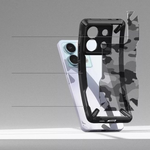 Ringke Etui Ringke Fusion X do Xiaomi Redmi Note 13 Pro 5G / Poco X6 5G Camo Black Ringke Etui Ringke Fusion X do Xiaomi Redmi Note 13 Pro 5G / Poco X6 5G Camo Black