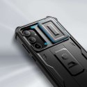 Tech-Protect Etui do Samsung Galaxy A55 5G obudowa Kevlar Case Cover 360 z ochroną ekranu i aparatu Slide czarne