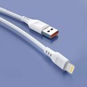 Denmen Ładowarka sieciowa USB + kabel USB - Lightning do iPhone 1m szybka 2.4A 12W Denmen Biała