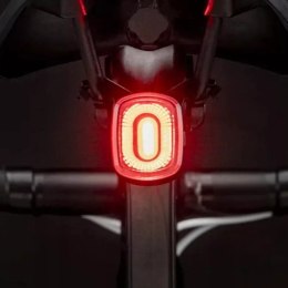RockBros Lampka rowerowa tylna Rockbros Q2S LED z inteligentnym systemem stop + kabel USB-C - USB-A - czarna