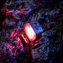 RockBros Lampka rowerowa tylna Rockbros Q2S LED z inteligentnym systemem stop + kabel USB-C - USB-A - czarna