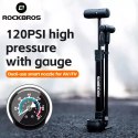 RockBros Pompka rowerowa Rockbros 42310006001 z manometrem - czarna