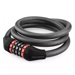 RockBros Zapięcie rowerowe Rockbros RKS507-1BK na szyfr 1,8m - czarne