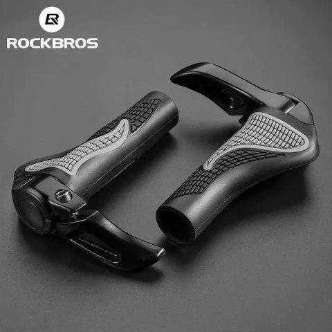 RockBros Zestaw uchwytów rowerowych Rockbros BT1007B z rogami - czarny RockBros Zestaw uchwytów rowerowych Rockbros BT1007B z rogami - czarny