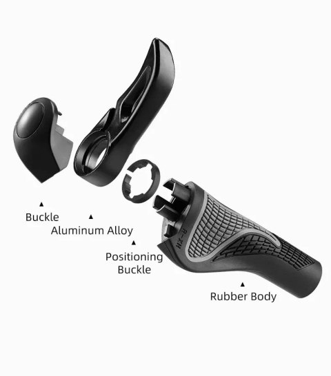 RockBros Zestaw uchwytów rowerowych Rockbros BT1007W z rogami - biały RockBros Zestaw uchwytów rowerowych Rockbros BT1007W z rogami - biały