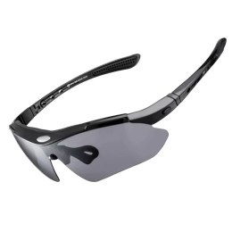 RockBros Okulary rowerowe Rockbros 10003 polaryzujące - czarne