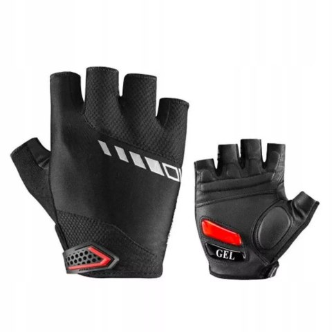 RockBros Rękawiczki rowerowe Rockbros S143-BK M z wkładkami żelowymi - czarne RockBros Rękawiczki rowerowe Rockbros S143-BK M z wkładkami żelowymi - czarne