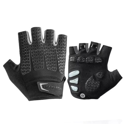 RockBros Rękawiczki rowerowe Rockbros S169BGR S z wkładkami żelowymi - szare RockBros Rękawiczki rowerowe Rockbros S169BGR S z wkładkami żelowymi - szare