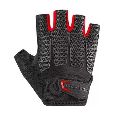 RockBros Rękawiczki rowerowe Rockbros S169BR XXL z wkładkami żelowymi - czarno-czerwone RockBros Rękawiczki rowerowe Rockbros S169BR XXL z wkładkami żelowymi - czarno-czerwone