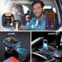 Yesido Transmiter samochodowy Bluetooth 5.0 FM Szybka Ładowarka 43W 2x USB QC 3.0 + USB-C PD Micro SD Yesido do samochodu czarny