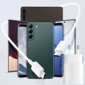 Samsung Oryginalna Ładowarka sieciowa USB-C Samsung 25W + Kabel Type C 180cm Premium Super Fast Charge Zestaw Biała